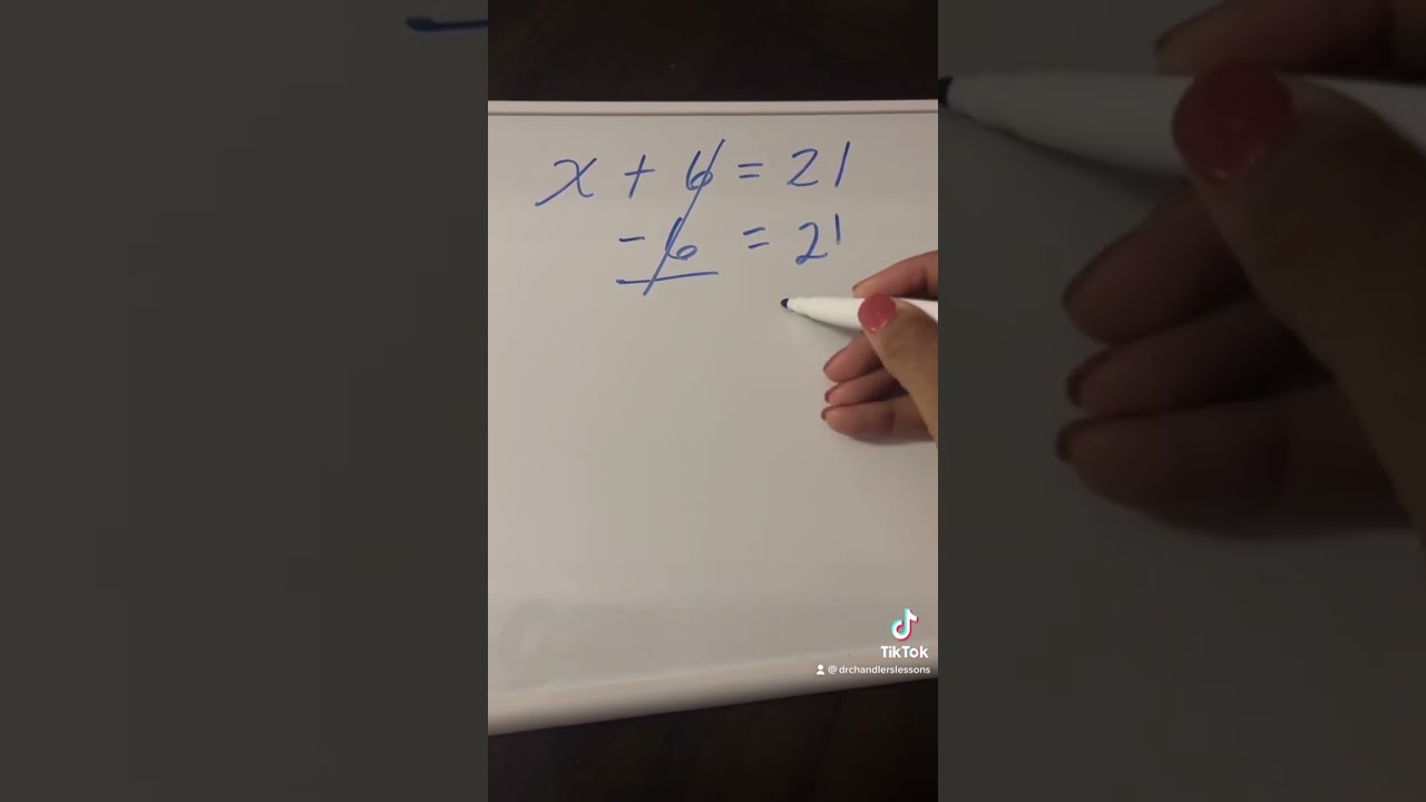 Solve a Simple Equation #mathlesson #teachersofyoutube #algebra #solveforx #simpleequation