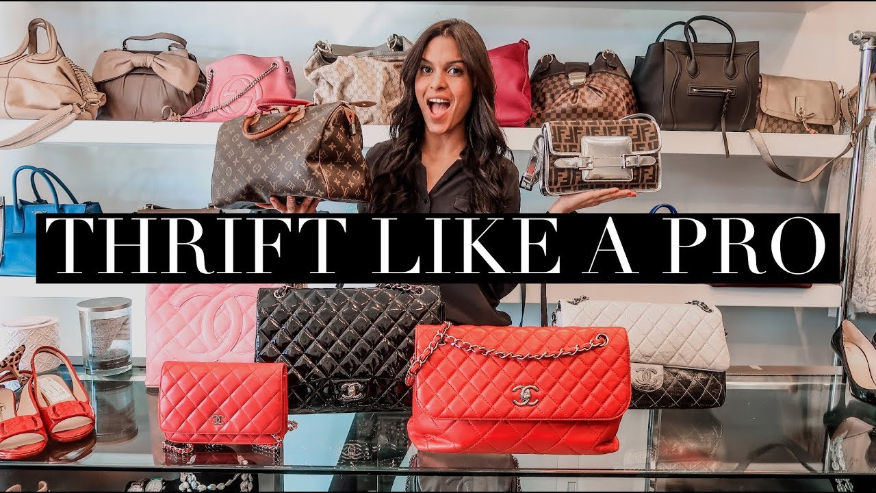 Huge HIGH END Thrift with me  (Found CHANEL, LOUIS VUITTON, BALENCIAGA, FENDI)