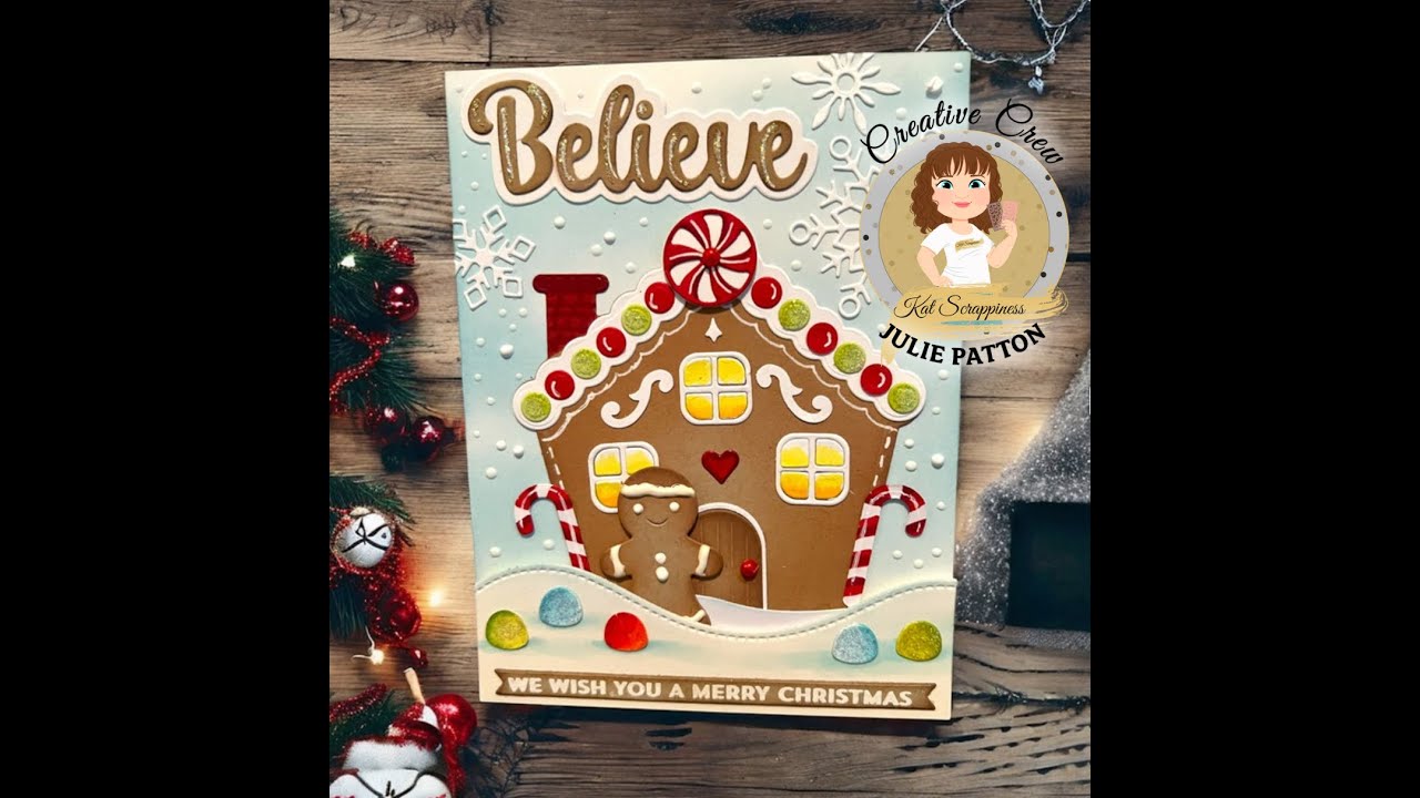 Introducing the Gingerbread House Die Cut from Kat Scrappiness Holiday 2024 Release!