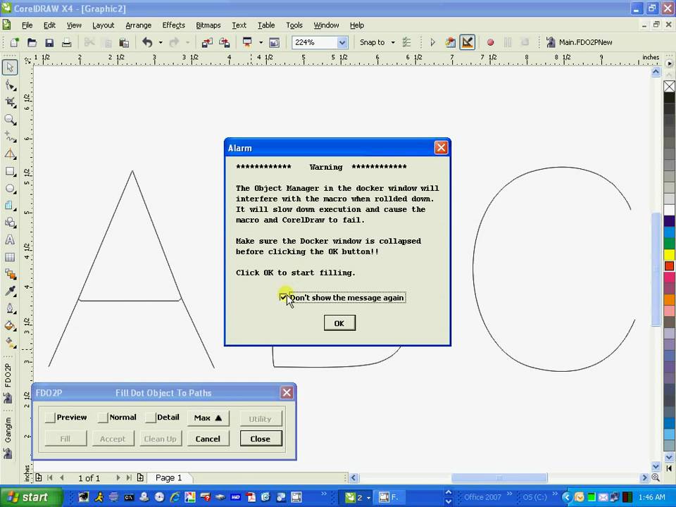 Single line Font fill.avi