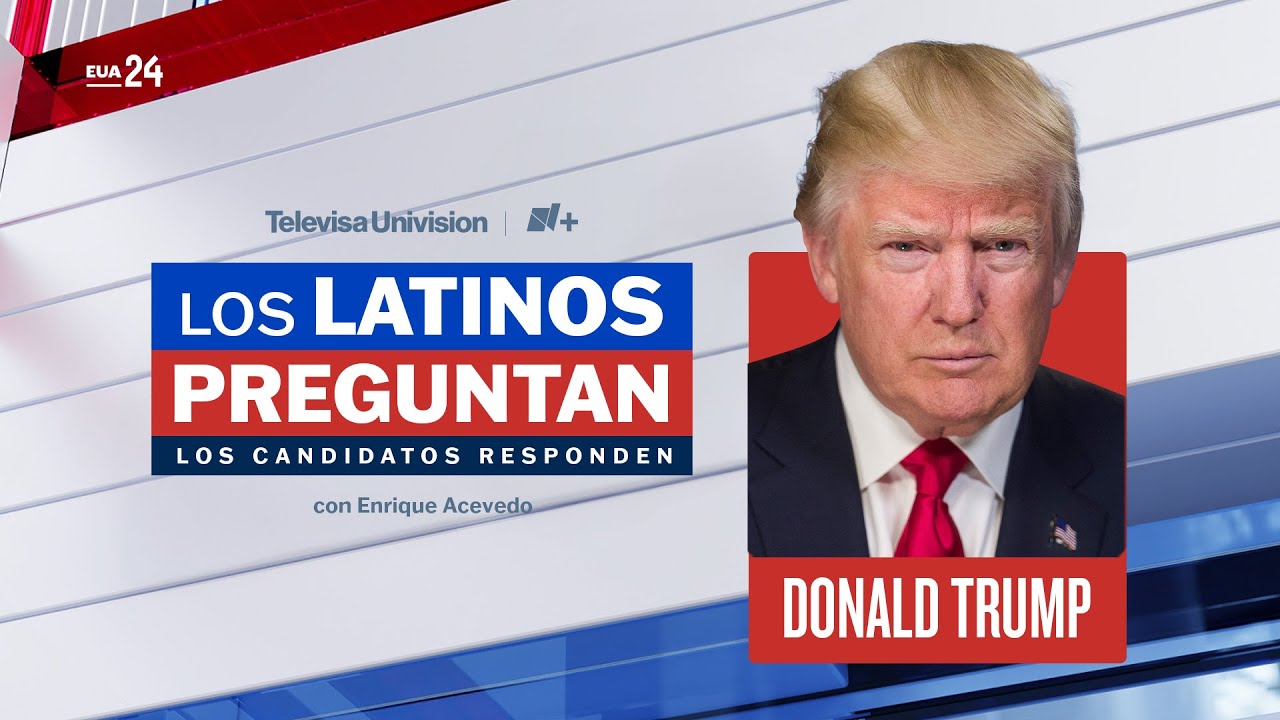 Donald Trump responde preguntas de latinos en un foro abierto de TelevisaUnivision y NMás