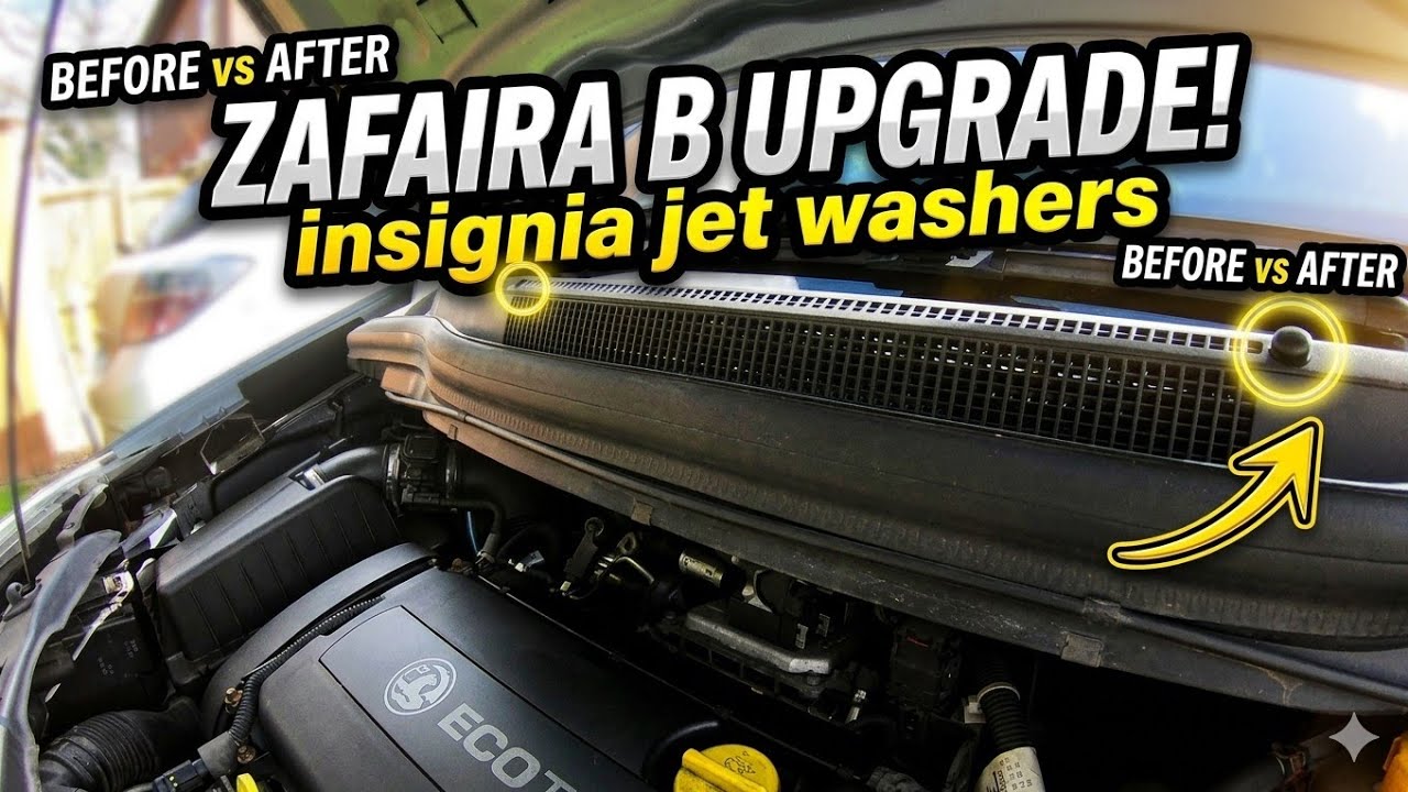 Насадка омывателя лобового стекла от Insignia на Zafira B и как её отрегулировать @TheCarWorkshop