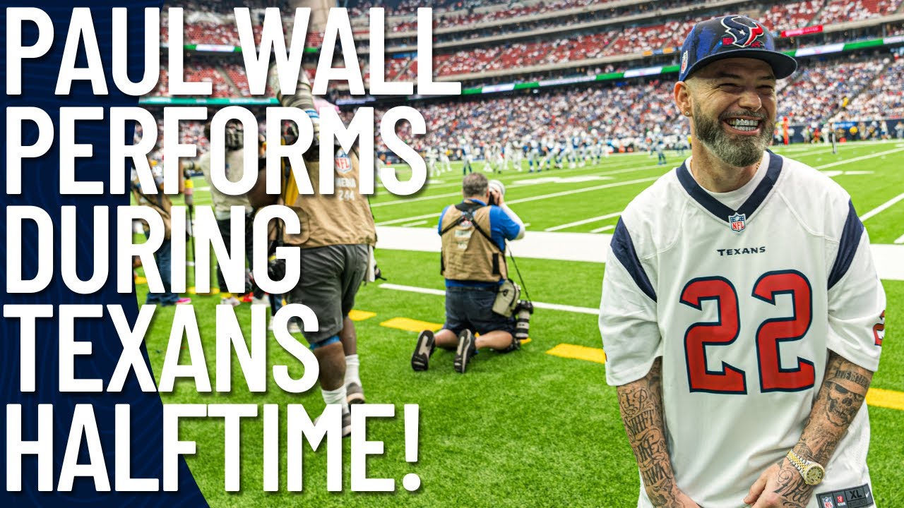 Paul Wall has the time of his life Performing at the Houston Texans Halftime Show!!!
