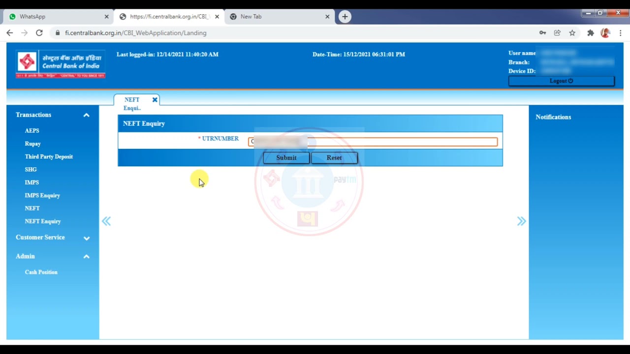 Neft transaction ka status kaise pata karte hai bank mitra