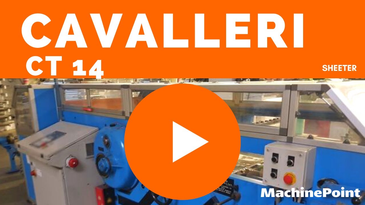 CAVALLERI  CT 14 Sheeter | CAVALLERI Machines
