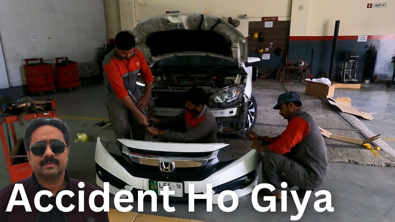 Accident Ho Giya | Car Repairing | Workshop Vlog | Yazdan TV