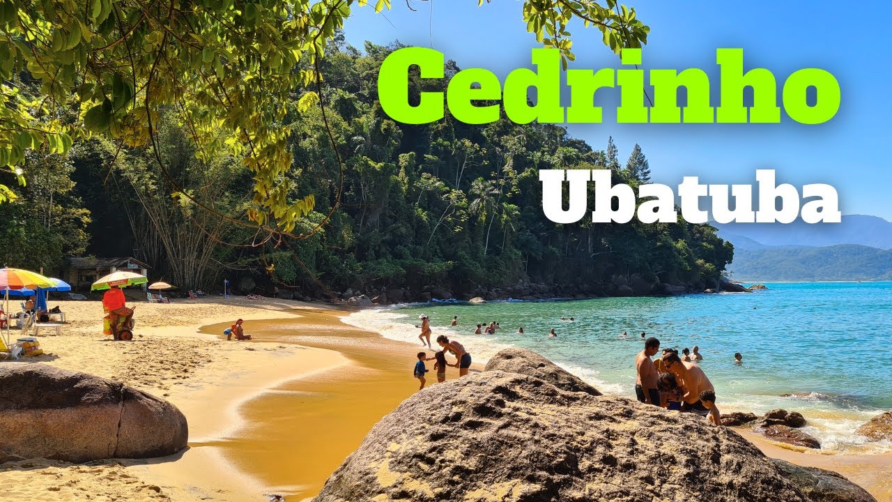 Praia do Cedro Ubatuba - Prainha Linda próxima do Itaguá (Trilha Completa)