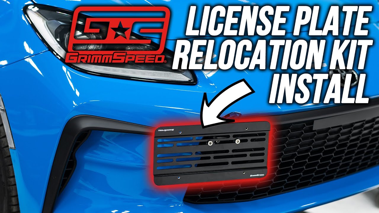 Grimmspeed License Plate Relocation Kit | 2022 GR86 / BRZ