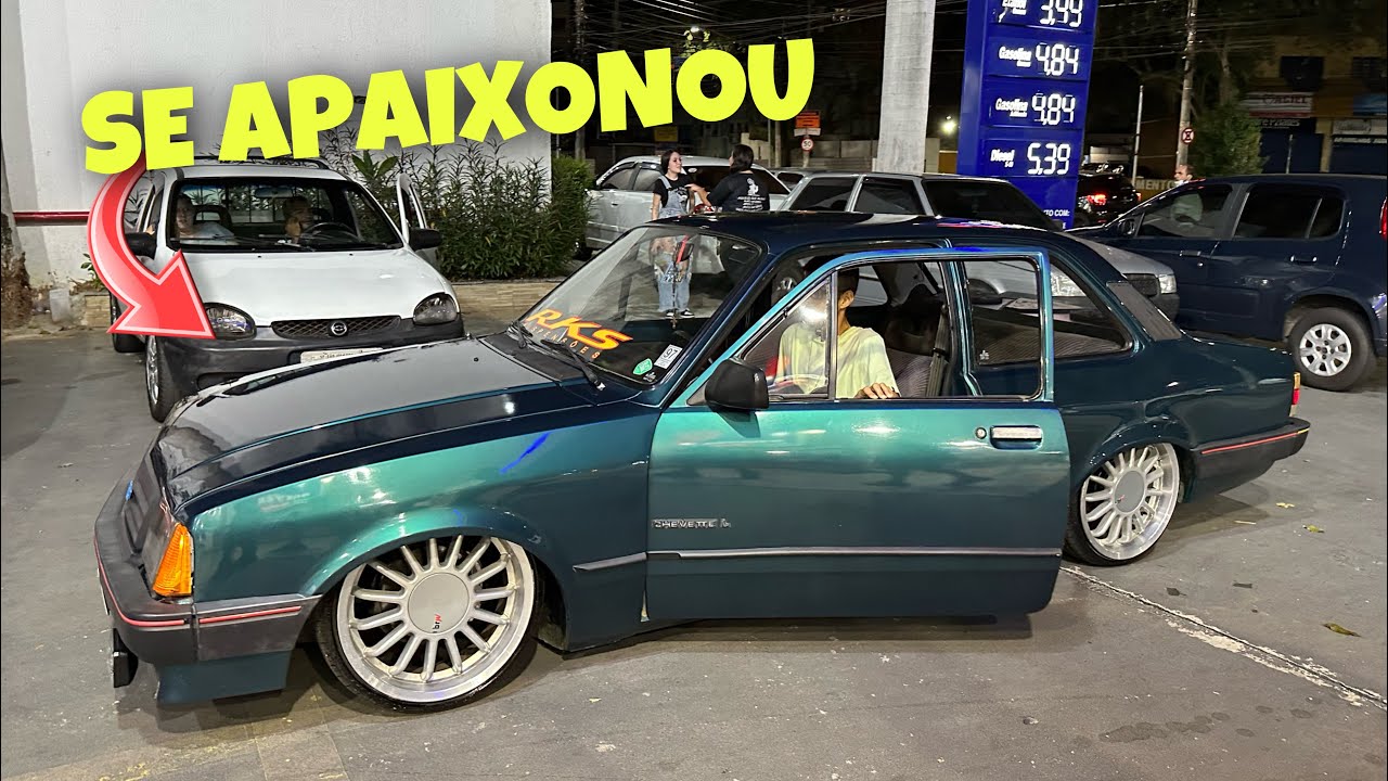 CHEVETTE NA SUSPENSÃO A AR , JOGADO NO CHÃO 😍