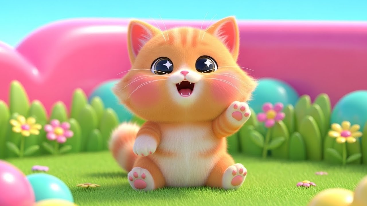 Meow & Talk! Little Kitten Learns New Sounds 🐱🎶 | Kids Sing-Along