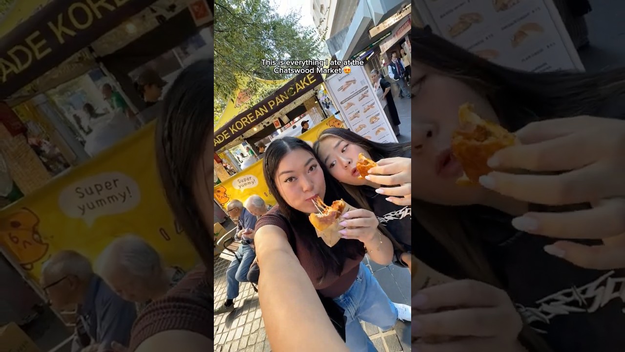 Everything I ate at the Chatswood Market with @jinymaeng 😍