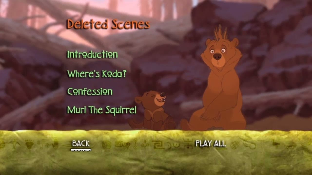 Brother Bear - DVD Menu Walkthrough (Disc 2)