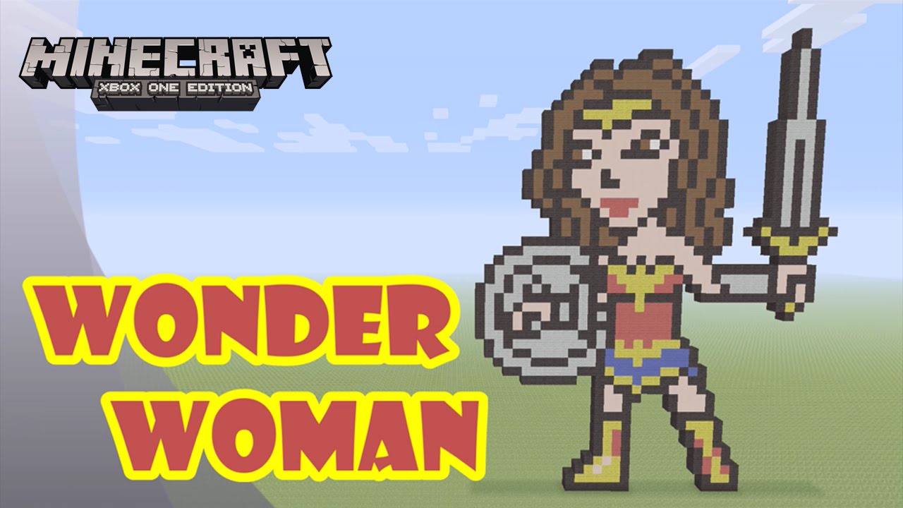 Minecraft: Pixel Art Tutorial and Showcase: Wonder Woman