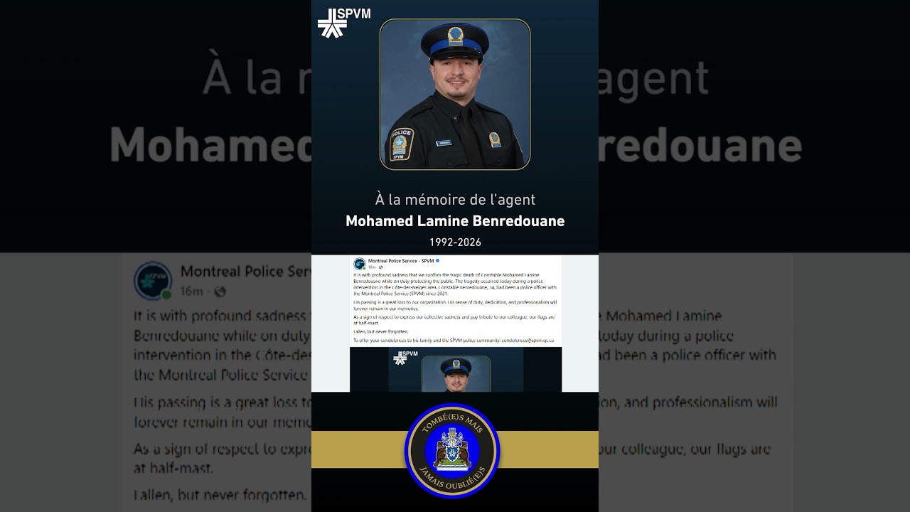 Montreal police identify officer killed in shooting