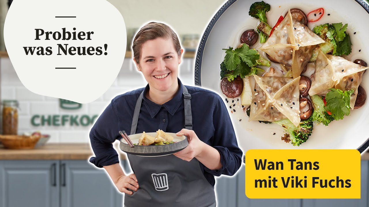 Viki macht vegetarische Wan Tans mit Sommergemüse | Probier was Neues! | Chefkoch