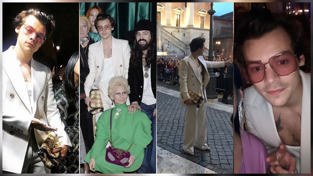 HARRY STYLES AT THE GUCCI CRUISE 2020 SHOW IN ROME, ITALY (May 28)