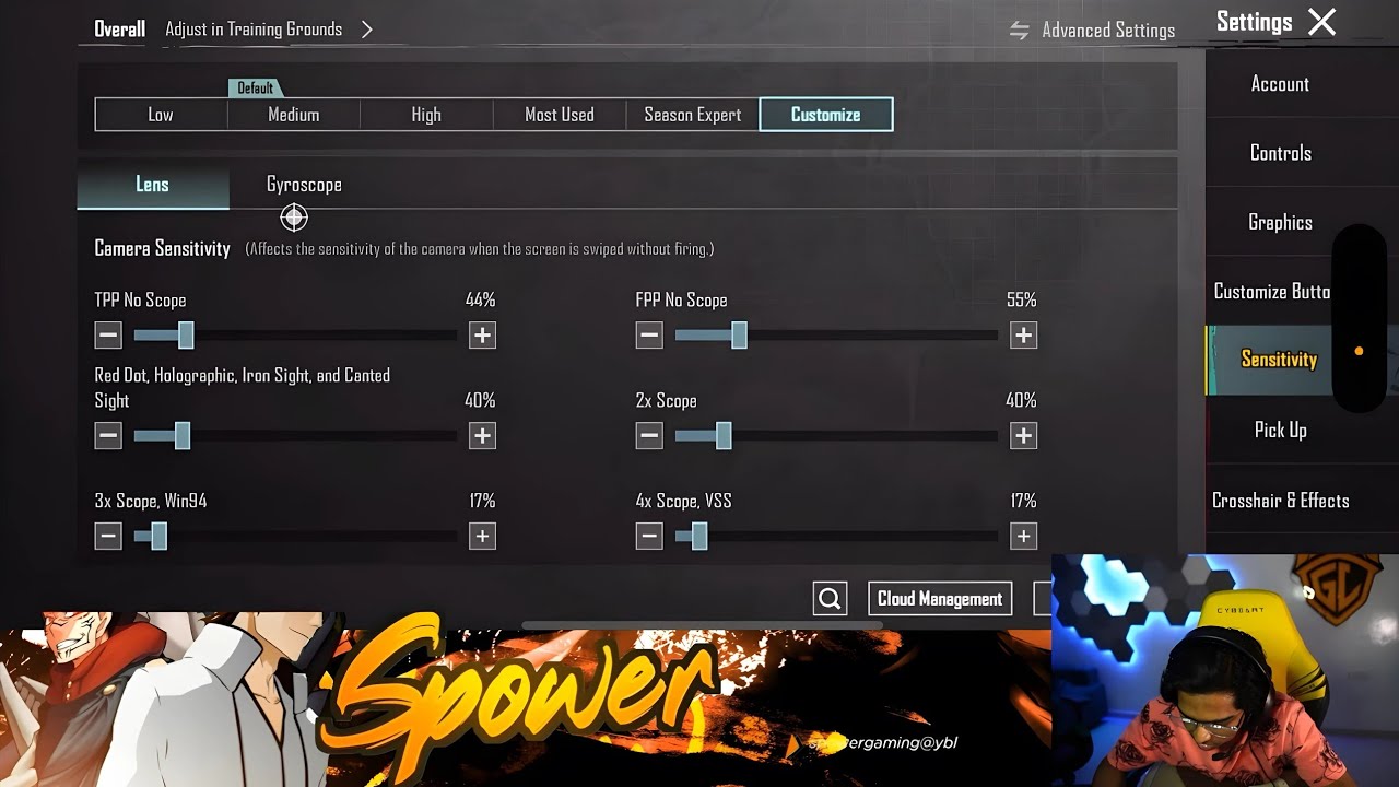 SPower Gaming наконец раскрыла свою чувствительность и управление🔥 | Лучшая чувствительность сред...