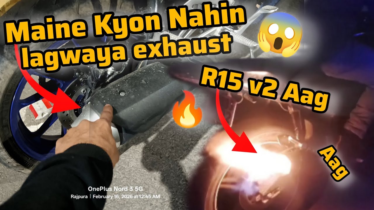 🔥😱R15 V2 mein se ⚡nikaali Aag               #motovlog #rider #r15 