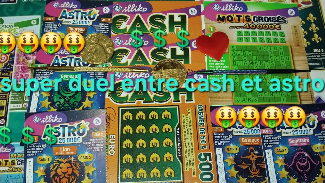 Grattage FDJ cash 🤑🤑contre astro 🤑🤑magnifique duel💲💲💲💲