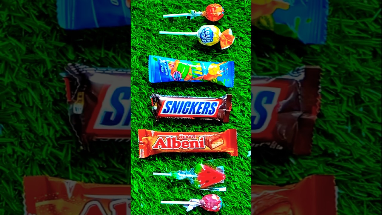 Relaxing ASMR Unboxing: Sweet Rainbow Candy, Chocolate, and Colorful Lollipops