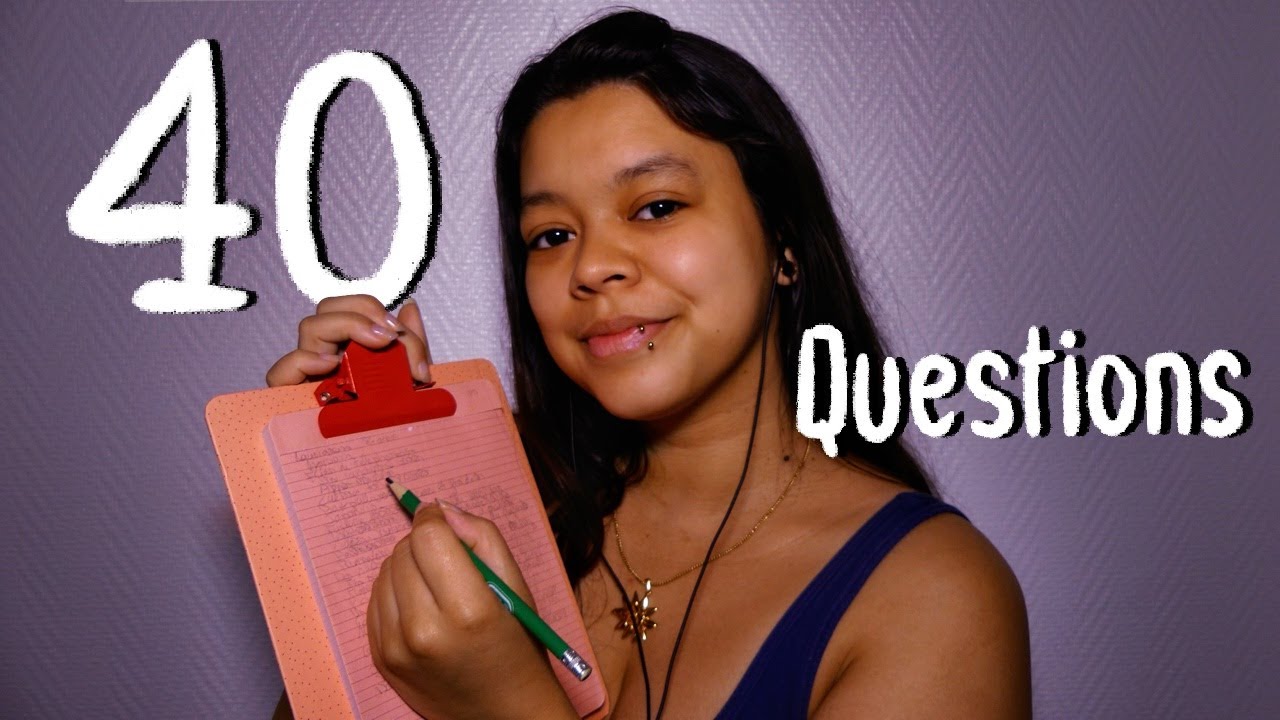 SOFT SPOKEN ASMR | 40 Questions pour que j'apprenne à te connaître ✏️