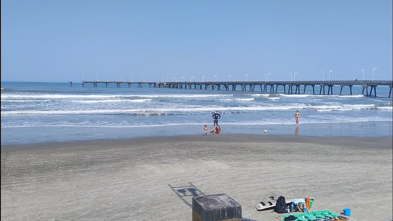 Praia de Mongaguá plataforma de pesca até av.jussara lado morro 