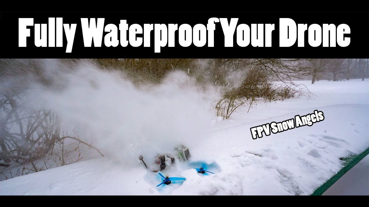 Making Snow-Angels with Drones (waterproof FPV)