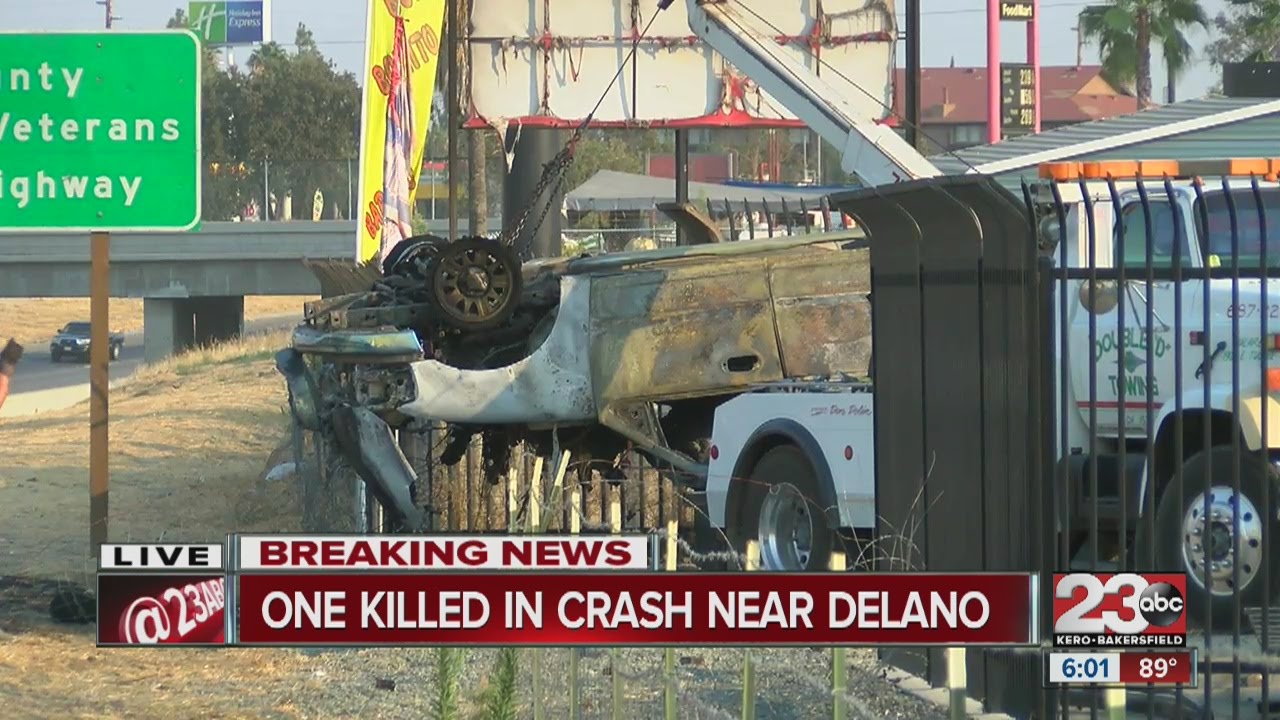 Fatal accident in Delano on SR 99