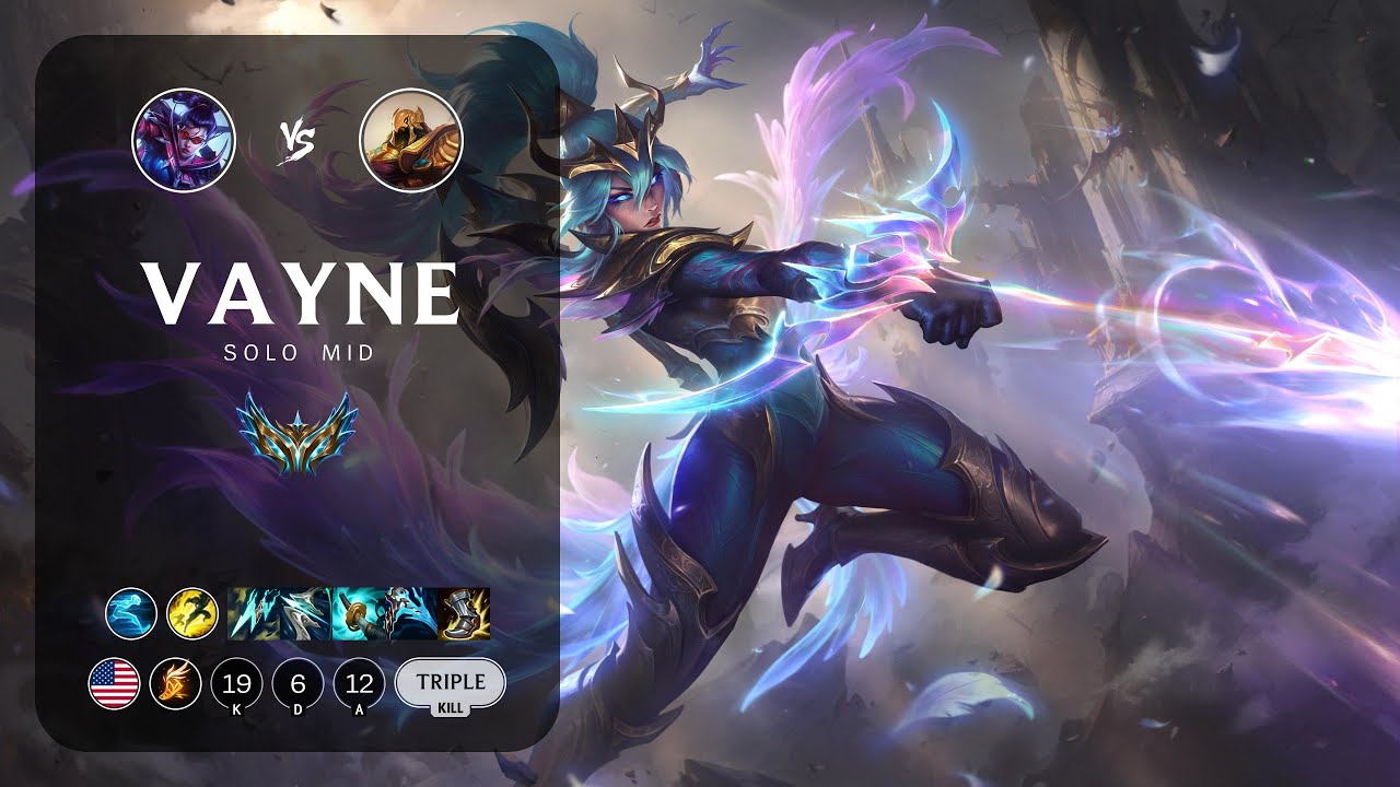 Vayne Mid vs Azir - NA Challenger Patch 13.12