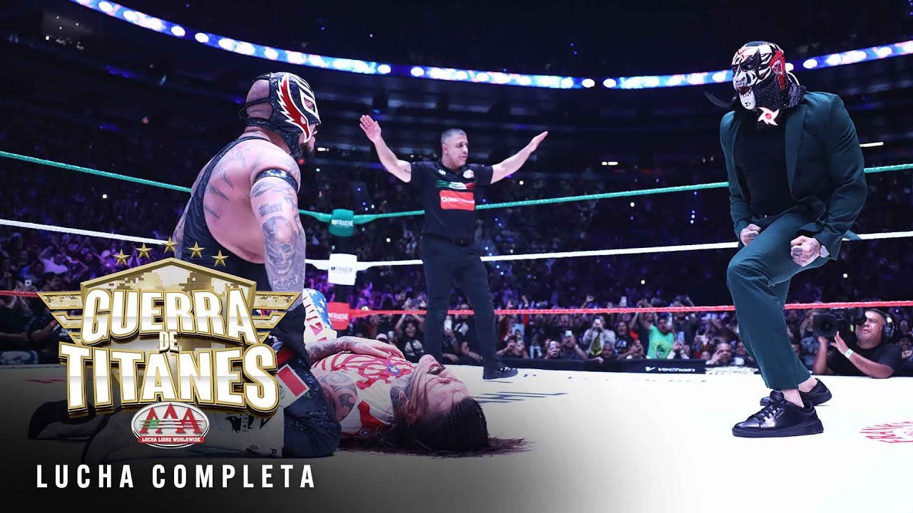 LUCHA COMPLETA: Rey Mysterio & Rey Fenix vs. Grande Americano & Dominik Mysterio, Guerra de Titanes