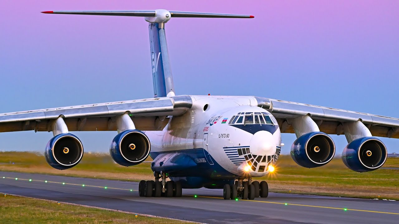 Ilyushin 76 takeoff ELLX Luxembourg 