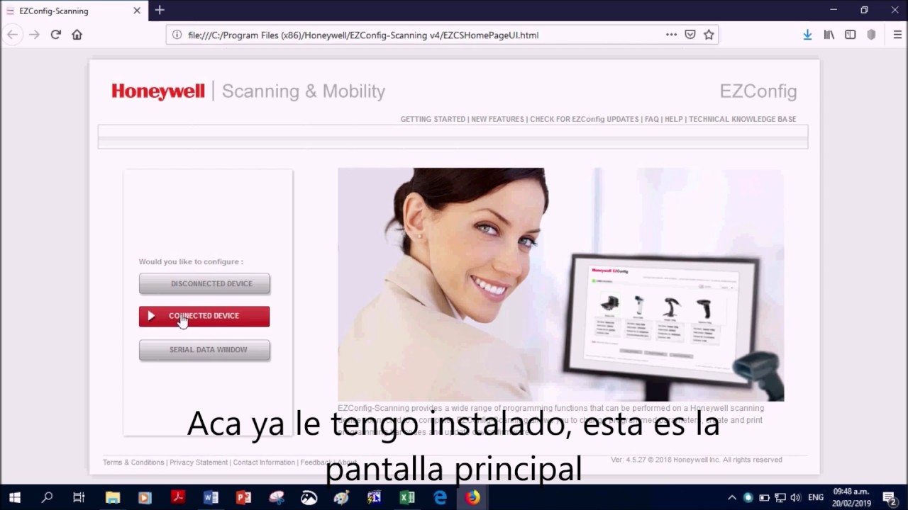 Configurar escaner Honeywell