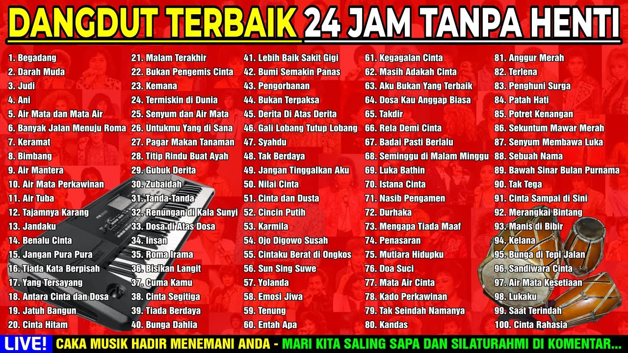 DANGDUT SANTAI TERBAIK 24 JAM TANPA HENTI - DANGDUT TEMAN SANTAI DAN AKTIFITAS