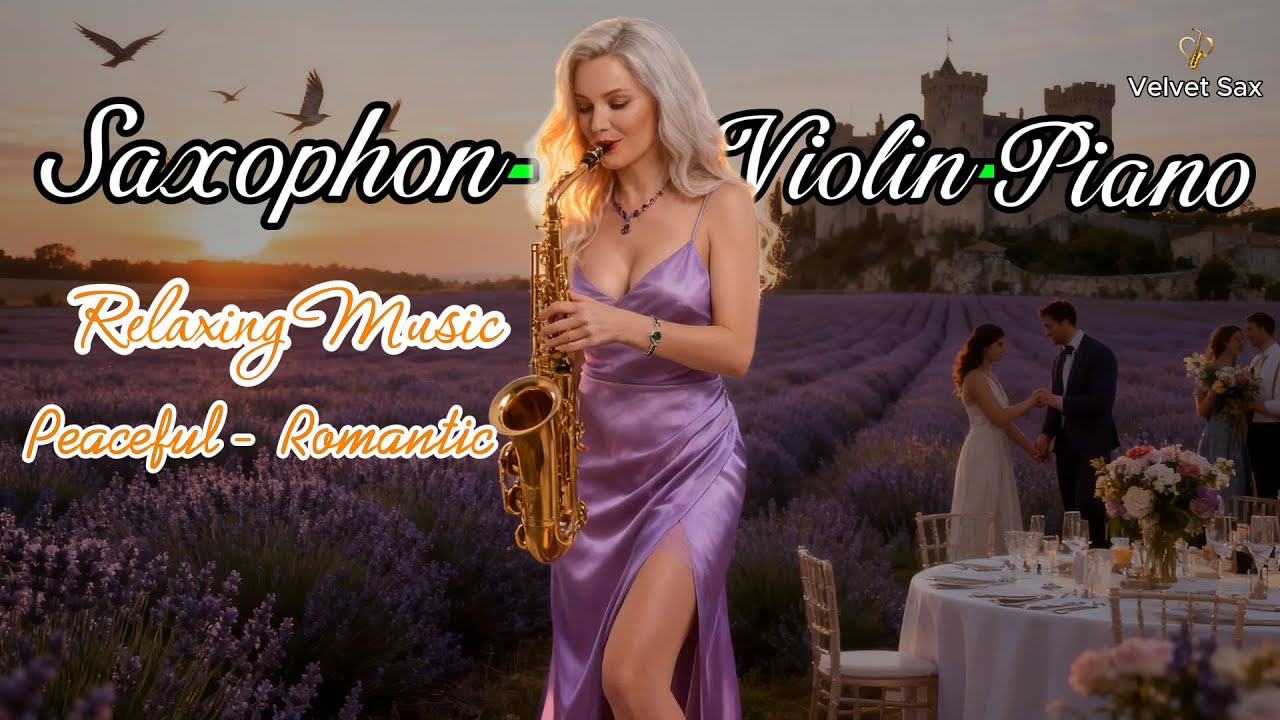 Lavender Dreams 🇫🇷 Romantic Saxophone, Piano & Violin | Relaxing Music in Provence France
