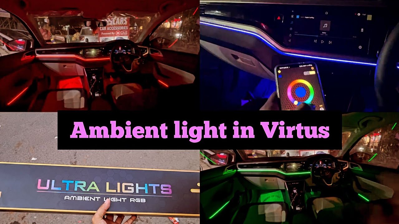 Installed Ambient lighting on my Volkswagen Virtus | Karol Bagh | New Delhi