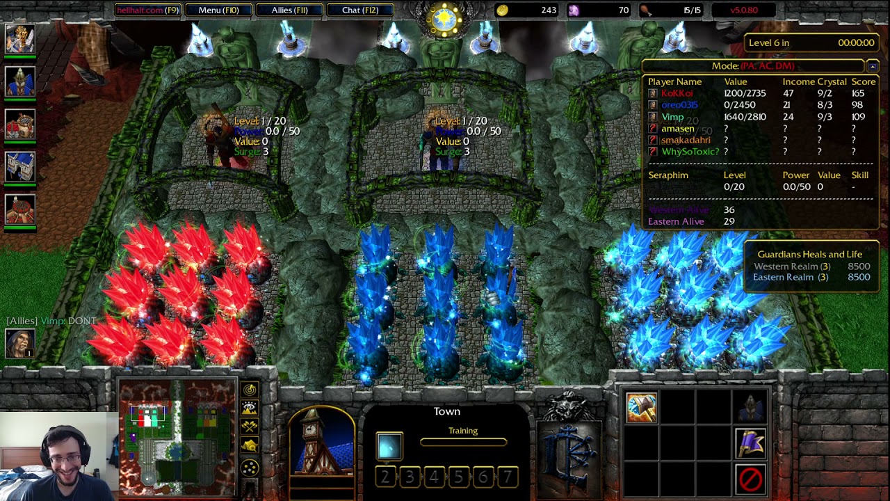 Warcraft 3 Classic: HellHalt TD Competitive #94 - BIG YIKES Matches!