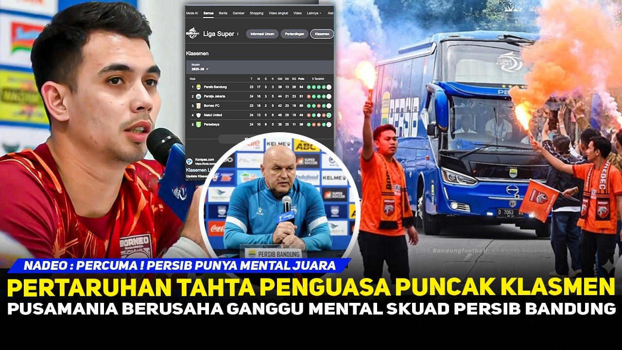 DUEL PANAS PENGUASA KLASMEN❗️NADEO PUJI MENTAL JUARA PERSIB~PUSAMANIA  BERI KEJUTAN