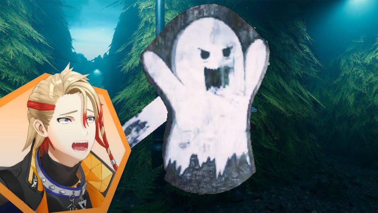 Axel get jumpscared by a cute ghost