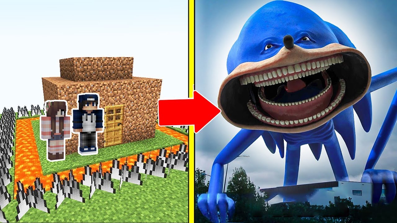 SHIN SONIC Tấn Công Nhà Được Bảo Vệ Bởi bqThanh và Ốc Trong Minecraft