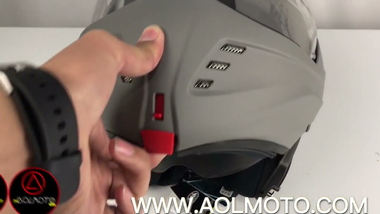 Casco Abatible Airoh Mathisse gris Mate