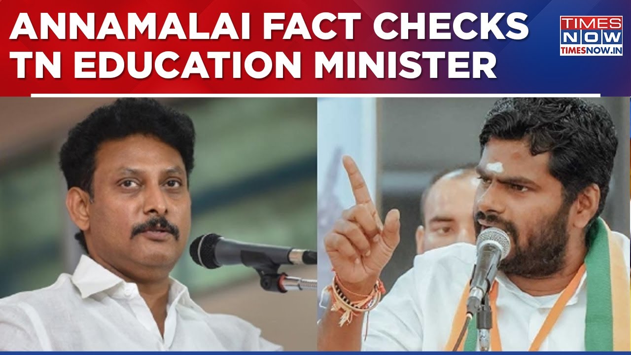Annamalai Fact Checks Tamil Nadu Education Minister, Here's How TN BJP Chief Countere | Language Row