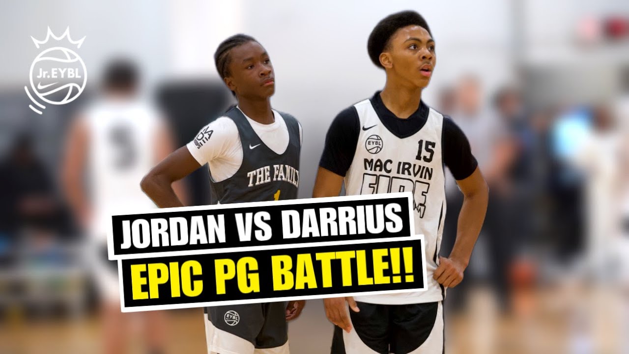 ELITE GUARD'S BATTLE AT JR. EYBL: 2029 Jordan McDaniel vs 2028 Darrius Hawkins Jr!!!