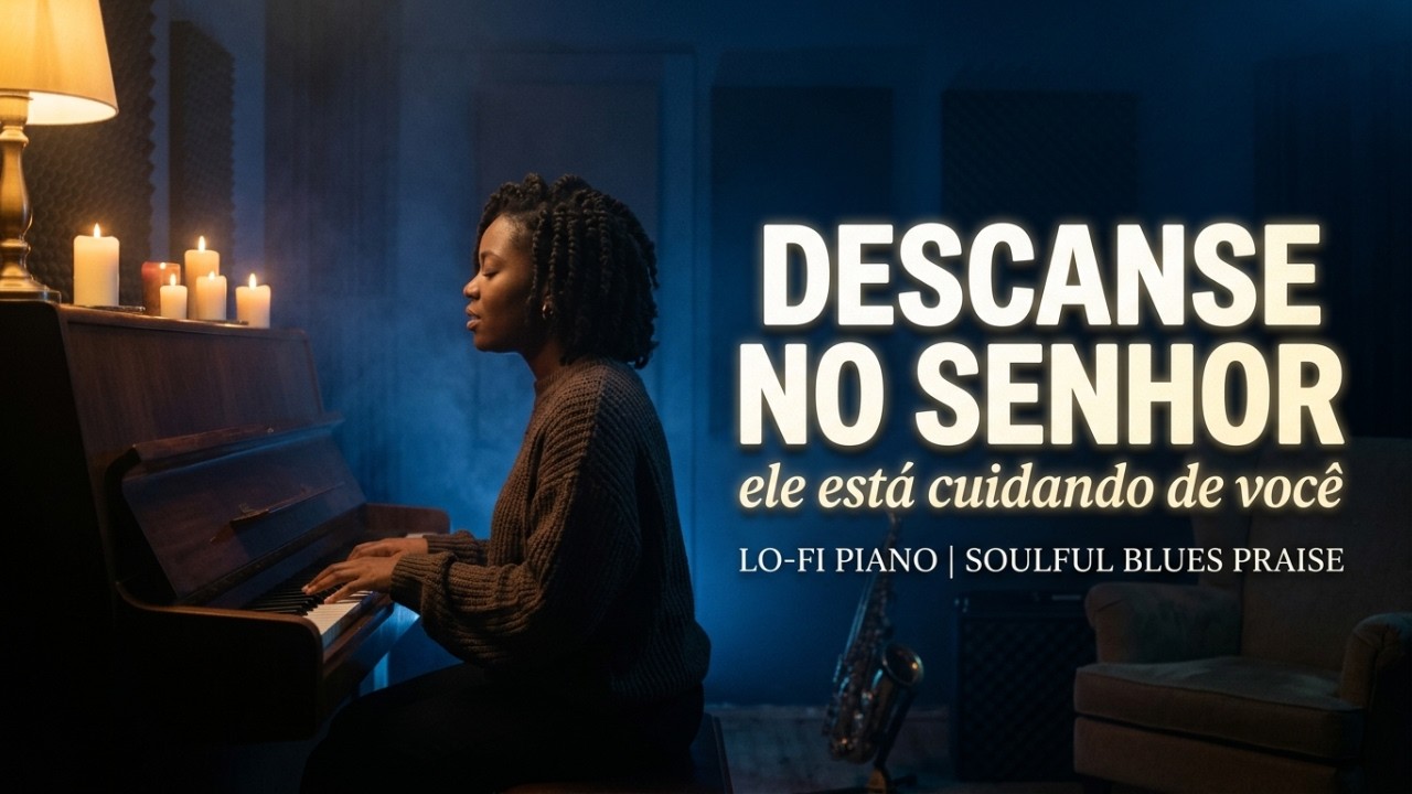 8 HORAS DESCANSANDO EM DEUS: Lo-Fi Piano & Soulful Blues Praise(Ele Esta cuidando de Você)