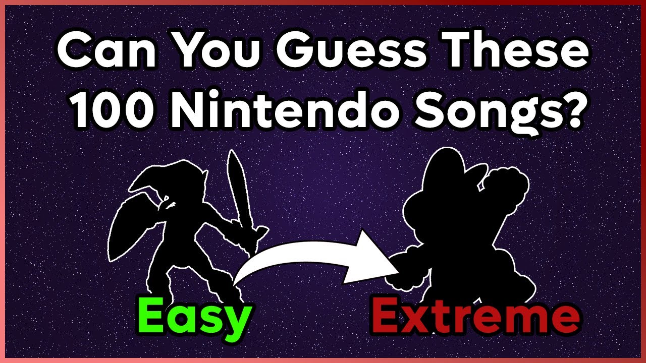 Can You Guess These 100 Nintendo Games From Their Music? | Nintendo Music Quiz #1 - Main Themes