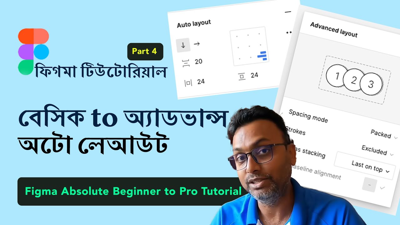 Figma Tutorial Basics to Advance Auto Layout 2023 ফিগমা টিউটোরিয়াল বেসিক to অ্যাডভান্স অটো লেআউট