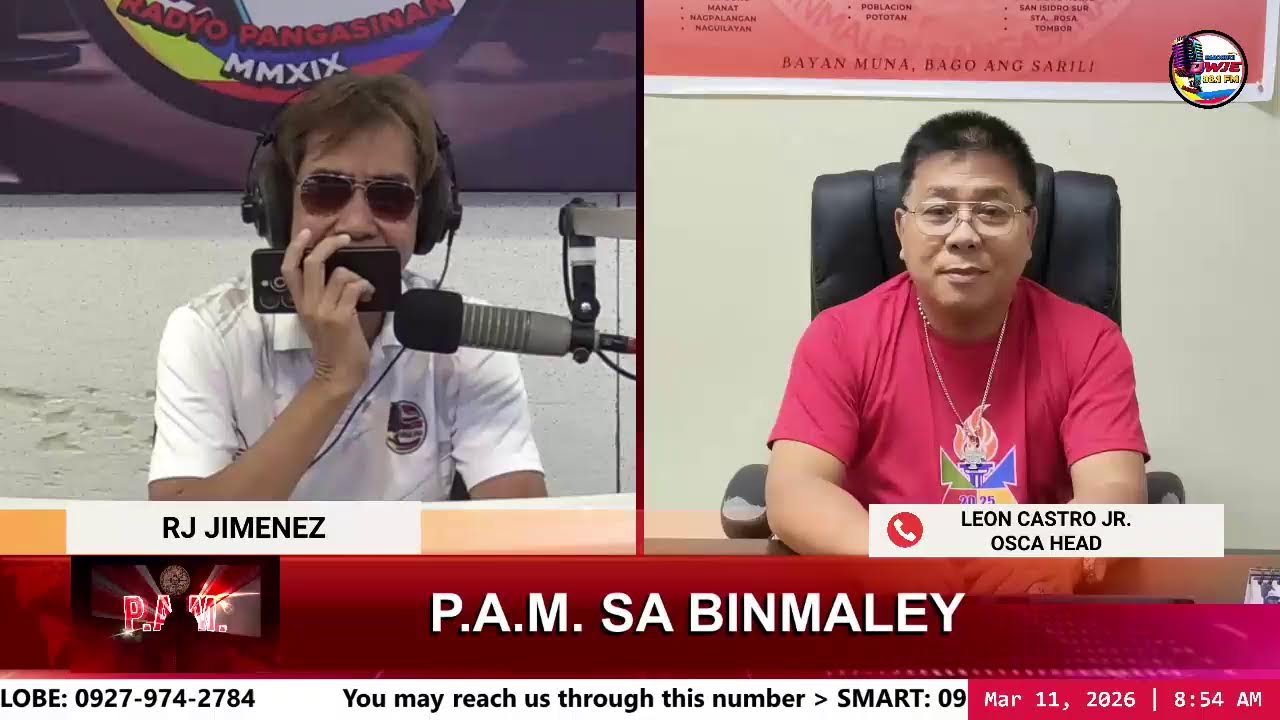 P.A.M SA BINMALEY   WEDNESDAY, March 11, 2026