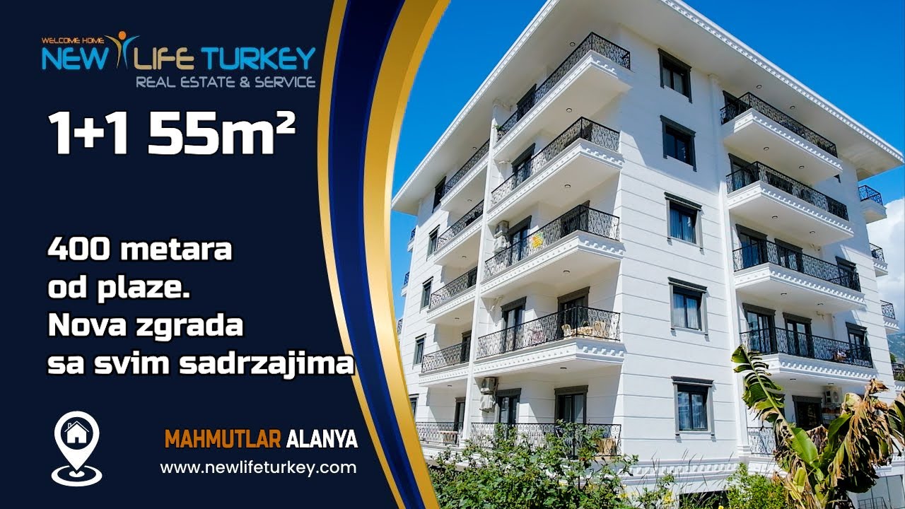 Lokacija:   Mahmutlar mahala 1+1 55m&sup2;