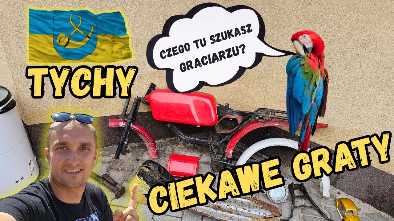 Części do Jawy, papuga i inne ciekawostki na targu staroci w Tychach