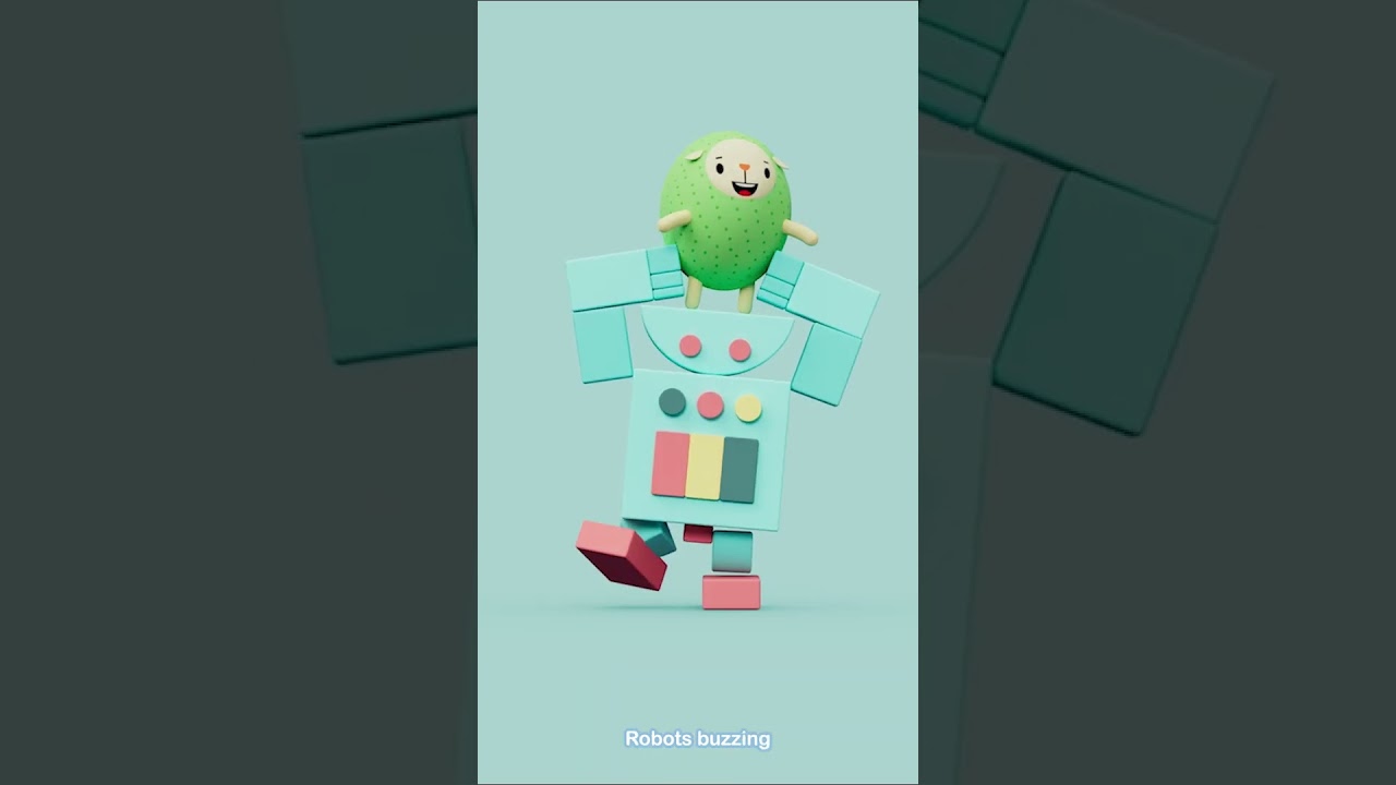 Я — робот 🤖 Весёлая песенка про роботов для детей | Танец робота | Изучаем геометрические фигуры