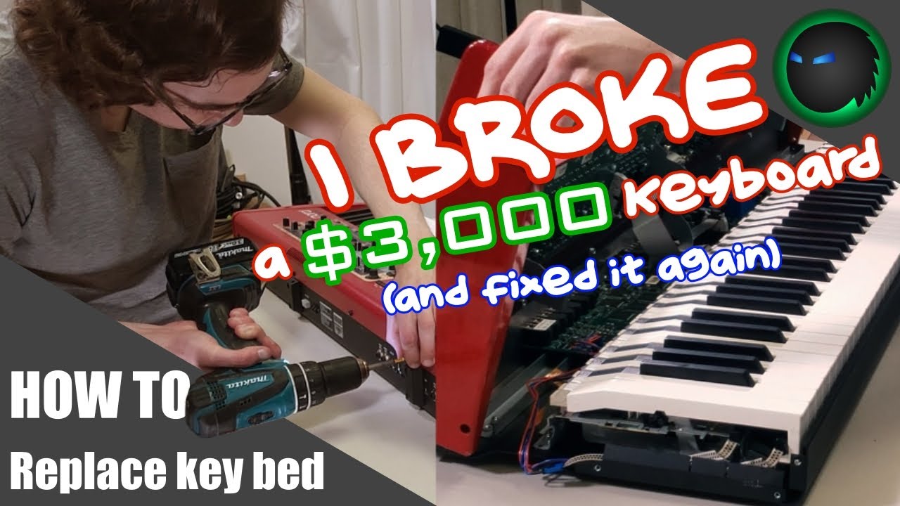Inside a Nord Stage! Full key bed replacement step by step